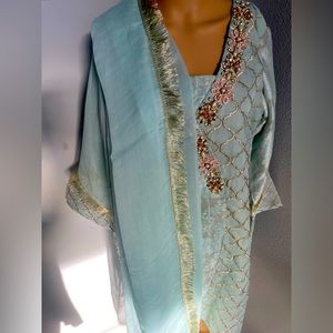 Light Blue Salwar Kameez (3 piece)